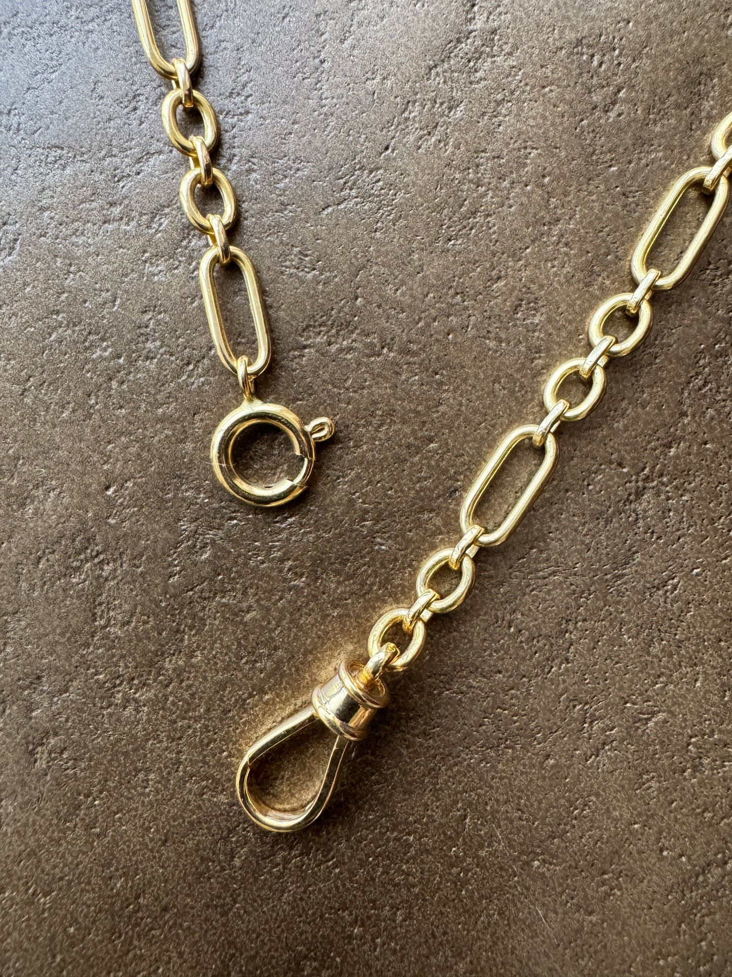 18k Trombone Fancy Chain