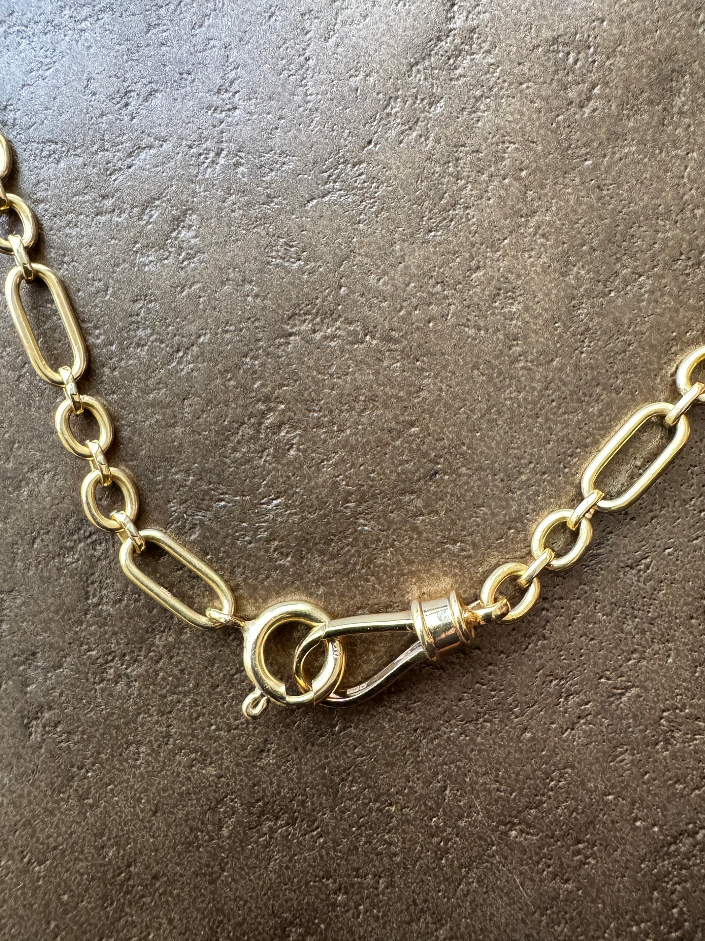 18k Trombone Fancy Chain