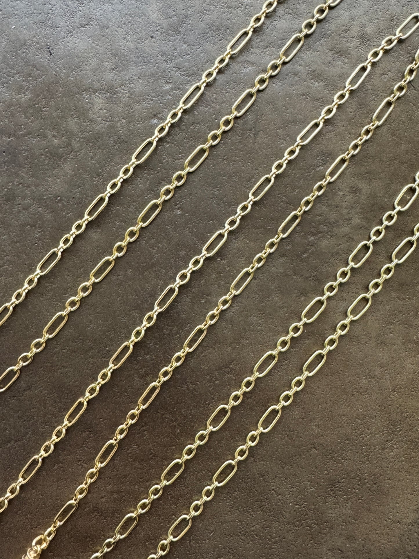 18k Trombone Fancy Chain