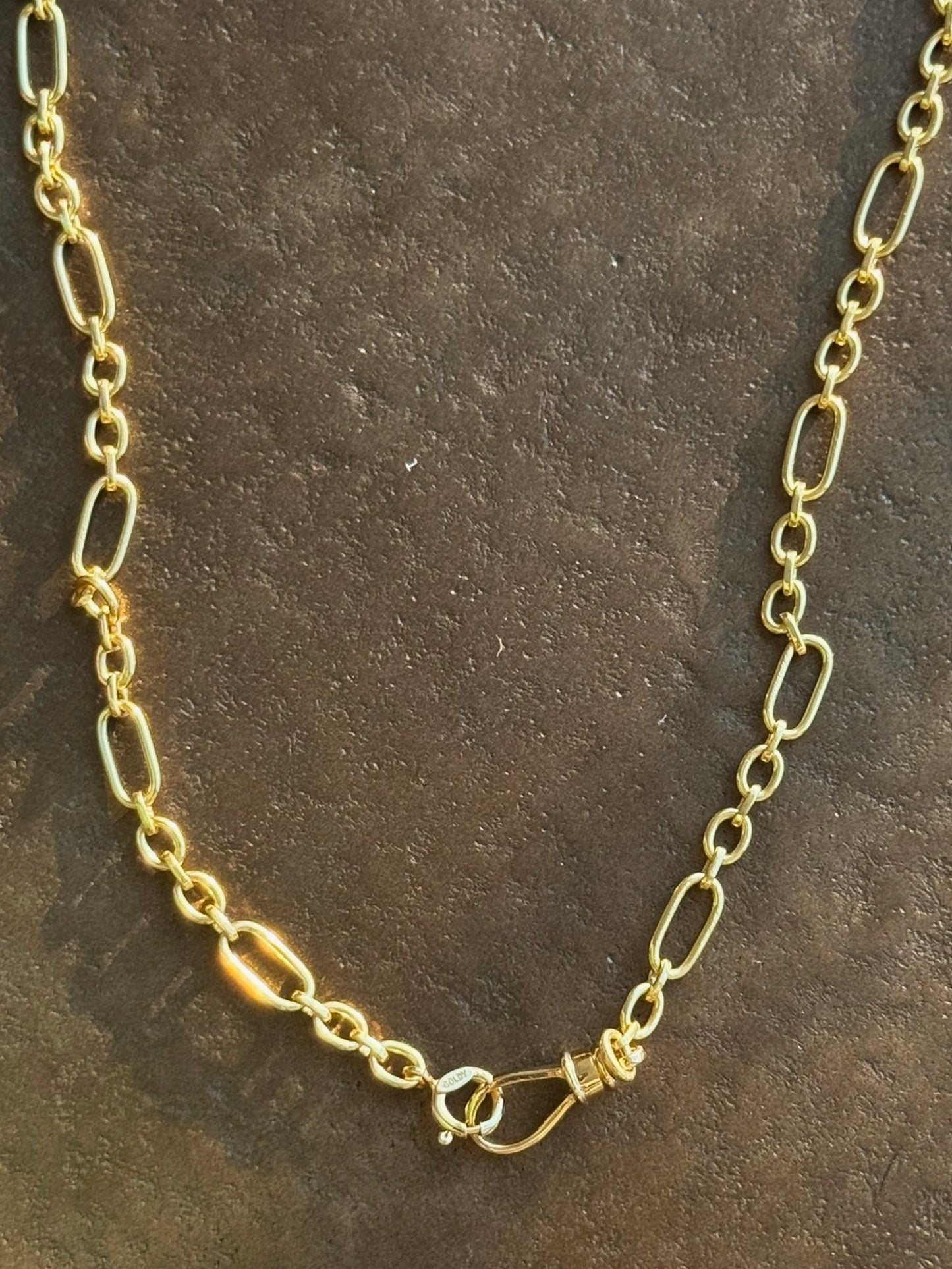 18k Trombone Fancy Chain