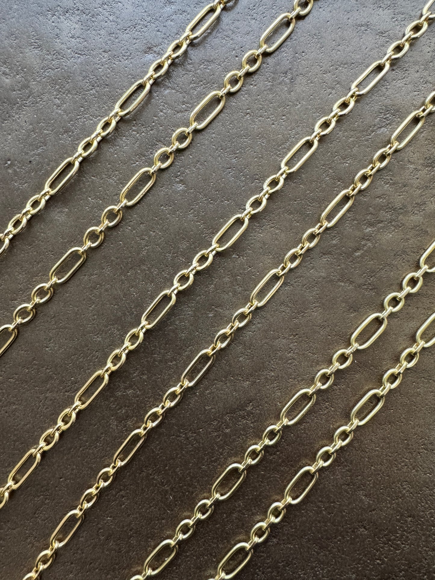 18k Trombone Fancy Chain