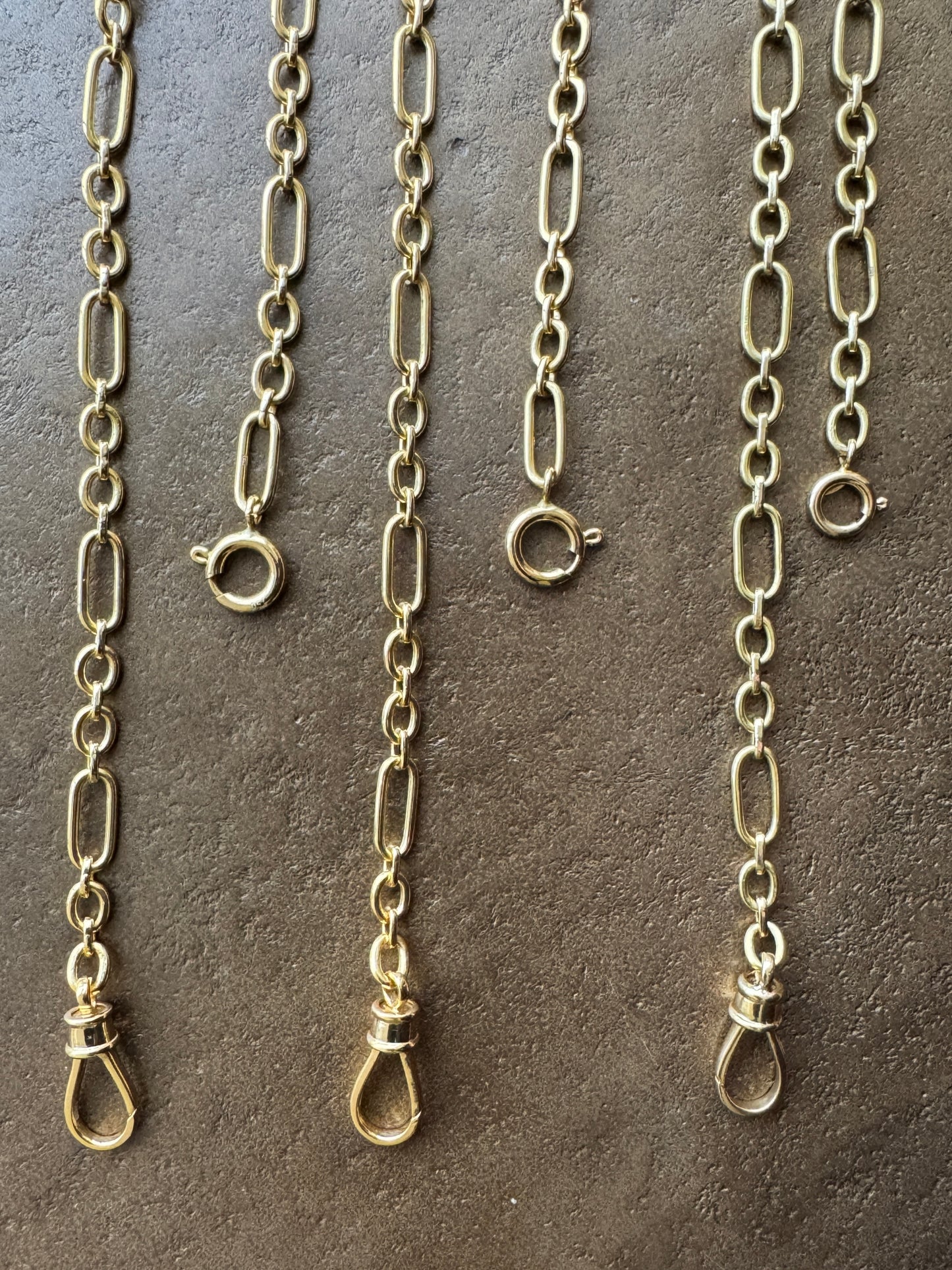 18k Trombone Fancy Chain